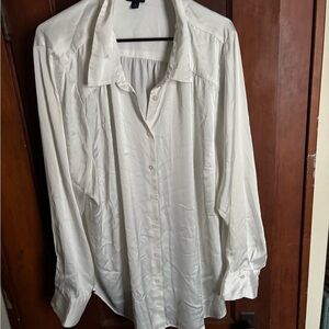 Torrid Classic White Button-Up Shirt